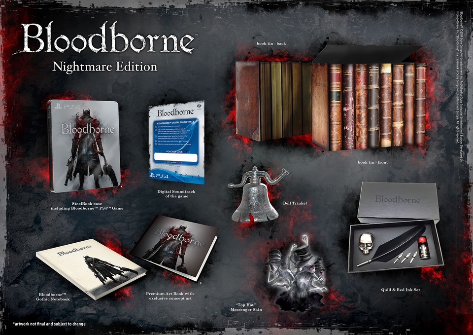Die zirka 120 Euro teure Nightmare-Edition von Bloodborne mit zahlreichen Extras.