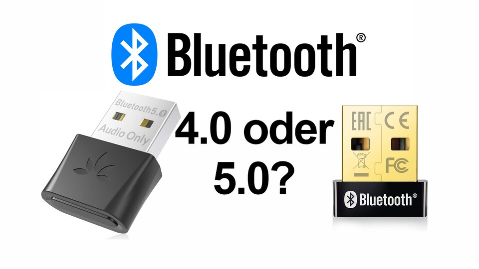 Adapter mit Bluetooth 4.0 können mit der PS5 funktionieren. Beim Neukauf sollte man aber lieber zu einem Adapter mit Bluetooth 5.0 greifen. (Im Bild: Der Avantree DG80 Bluetooth 5.0 Adapter und der TP-Link UB400 Bluetooth 4.0 Adapter)