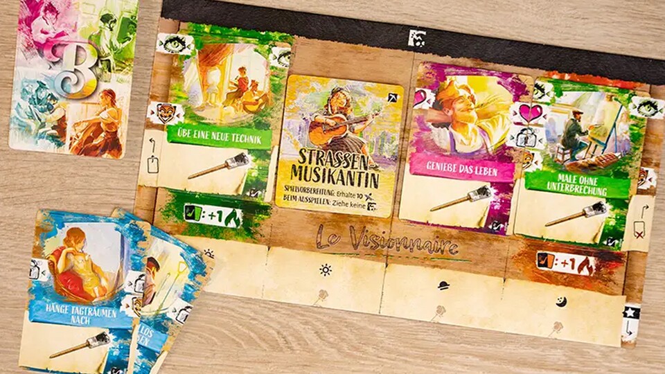 Alle Karten strotzen vor Farben und Kontrast.