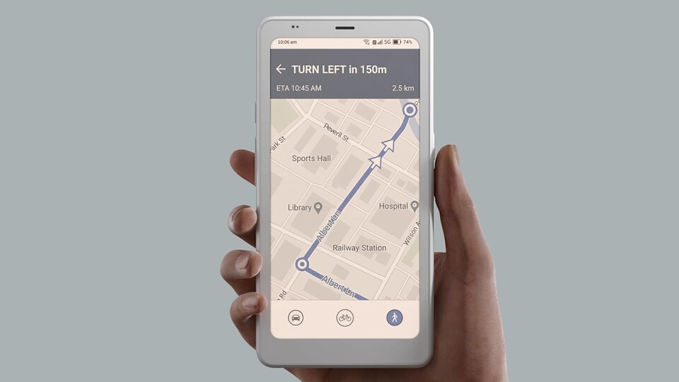 Selbst Google Maps könnt ihr auf diesem E-Reader problemlos nutzen.