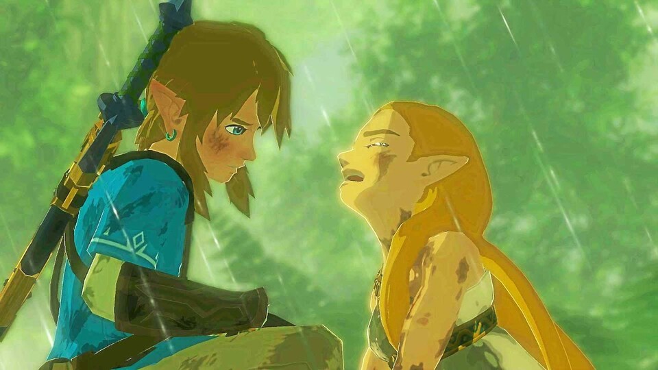 Link muss Zelda trösten, weil sie ihre eigene Timeline nicht versteht.