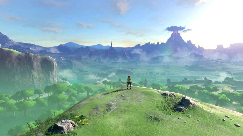 In diesem wunderschönen Panorama könnt ihr schon einen kleinen Einblick in die interessante Welt von Legend of Zelda: Breath of the Wild bekommen.