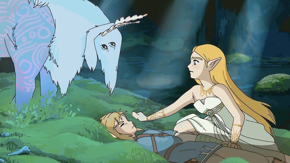Die Bilder vereinen Breath of The Wild mit Prinzessin Mononoke (Bild: comfycorduroy).