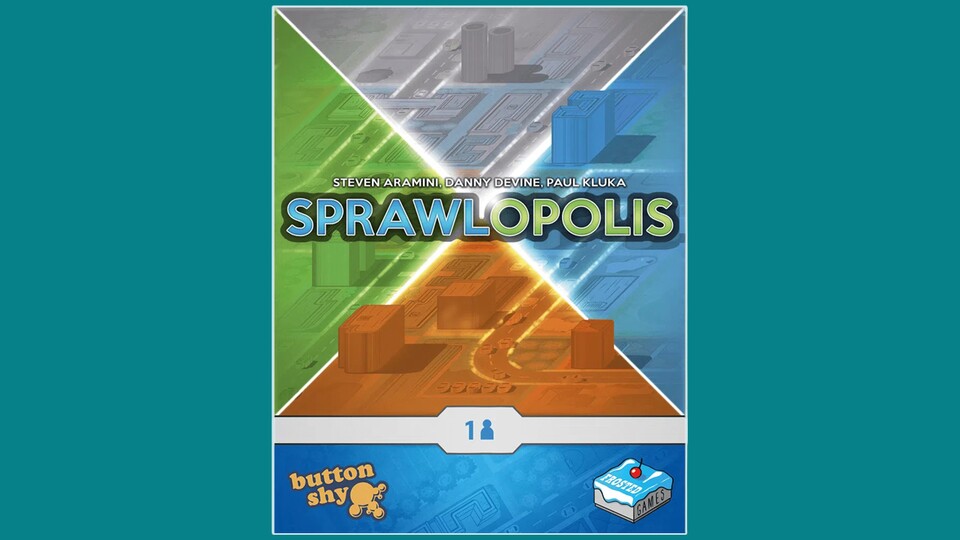 Sprawlopolis besteht nur aus 18 Karten, bietet aber dennoch ordentlich Spieltiefe und Wiederspielreiz.