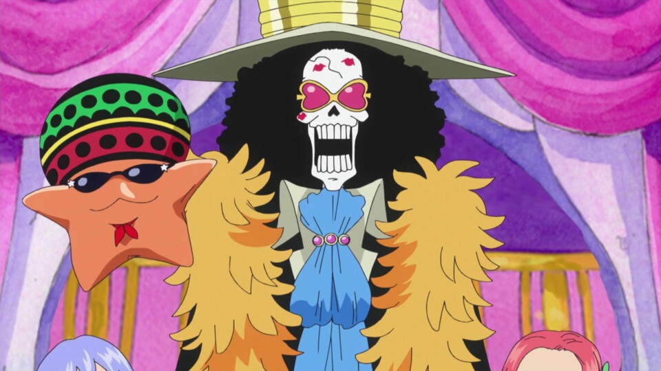 Der flamboyante und extravagante Brook weiß womöglich mehr über die Welt als Fans dachten. (Bild: © Eiichiro Oda, Shueisha Toei Animation)