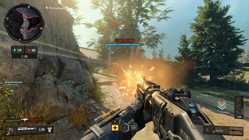 Gerade bei schnellen Shootern wie Call of Duty: Black Ops 4 kann eine niedrige Server-Tickrate zum Verhängnis werden.