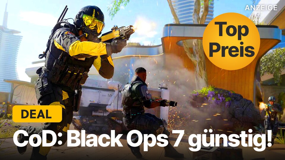 Das brandneue Call of Duty: Black Ops 7 gibts jetzt bei verschiedenen Händlern viel günstiger.