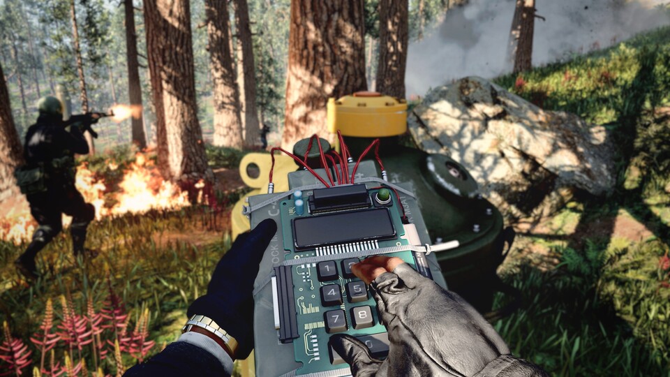 So sieht es in Call of Duty Black Ops: Cold War aus, wenn ihr eine schmutzige Atombombe scharf macht.