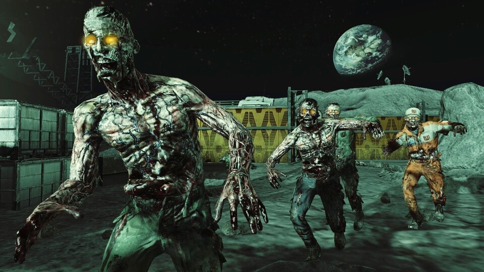 Zombies auf dem Mond - Screenshot aus dem Rezurrection-DLC für Call of Duty: Black Ops
