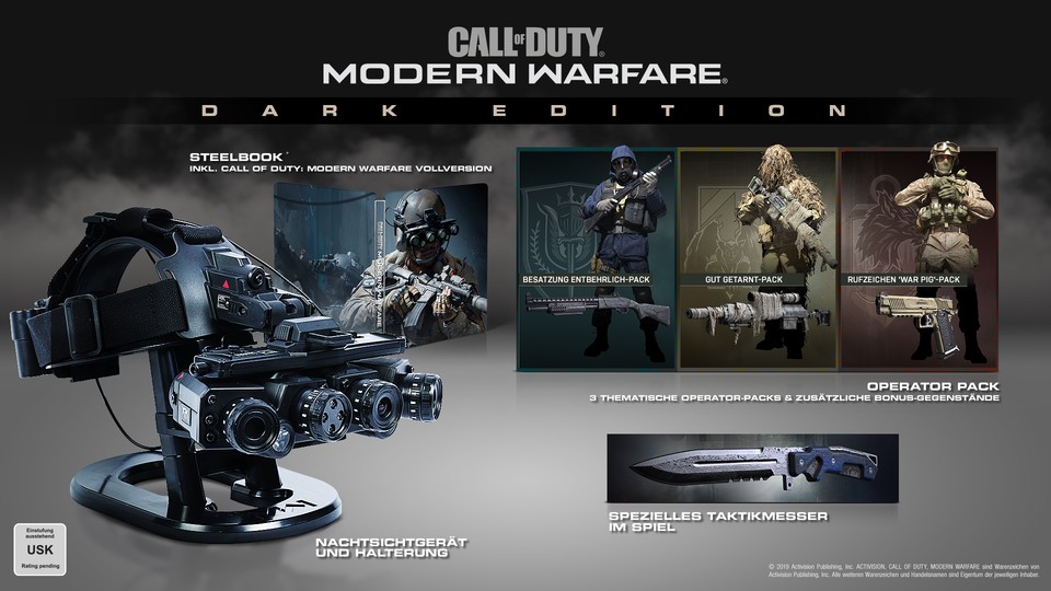 Die Dark Edition von CoD: Modern Warfare