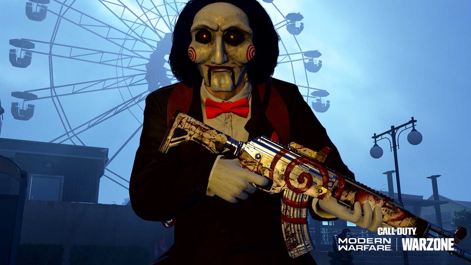 In Call of Duty: MW & Warzone könnt ihr zum Halloween-Event auch Geld für Saw-Werbung ausgeben.