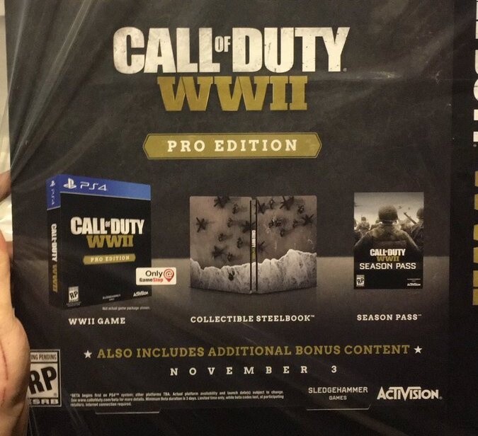 Quelle: http://charlieintel.com/2017/04/25/call-duty-wwii-pro-edition-revealed-includes-game-steelbook-season-pass/