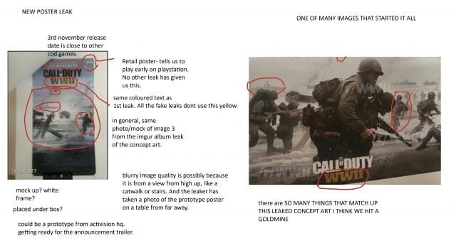 Der Leak scheint dem bisherigen Call of Duty: WWII-Material ähnlich zu sein.
