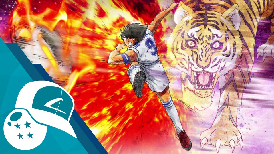 Die völlig überzogenen Spezialschüsse in Captain Tsubasa haben Tobi schon als Kind fasziniert. (Bildquelle: https:x.comCTsubasaShotsstatus1716032452110557275)