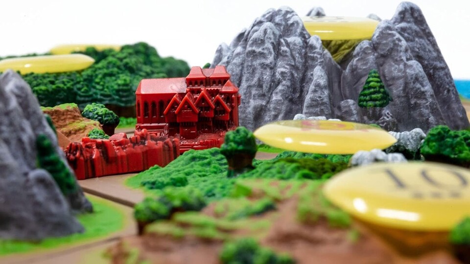 Das Spielbrett erinnert schon fast an ein Miniaturwunderland.