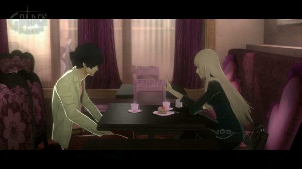 Die Story wird in Animeszenen und Spielgrafik erzählt. Hauptfigur Vincent ist zwischen Freundin Katherine...