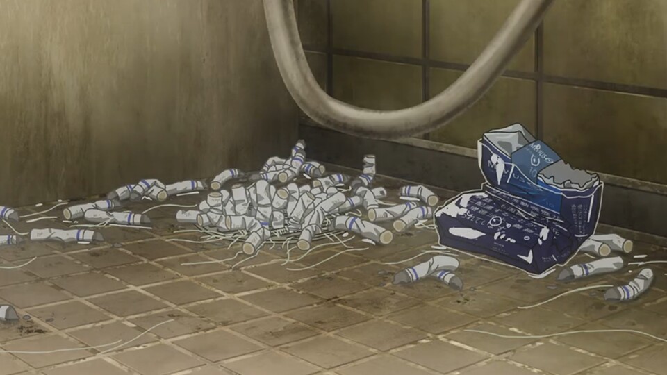 Man kann den Gestank der Wohnung förmlich riechen. (© NyanNyanFactory, Kondansha Bibury Animation Studios)
