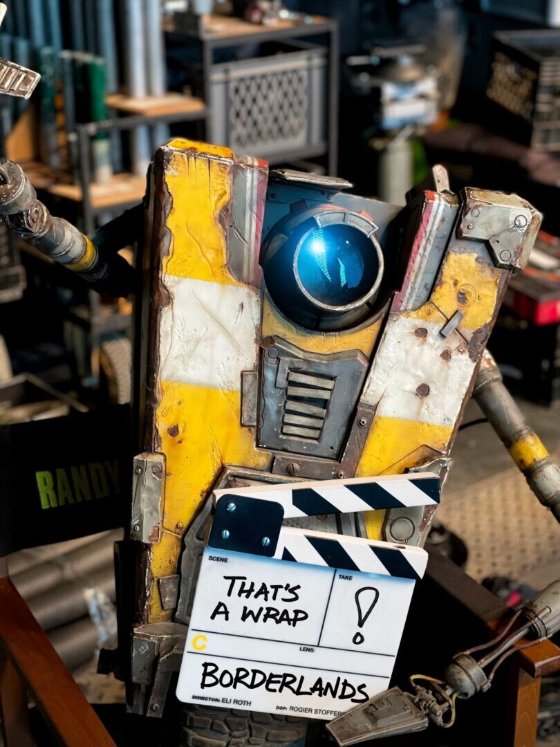 So sieht Claptrap im Borderlands-Film aus.