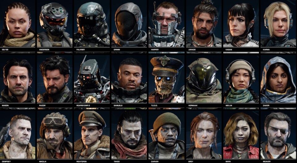 Alle 24 Operator zum Launch von Call of Duty: Black Ops 7.