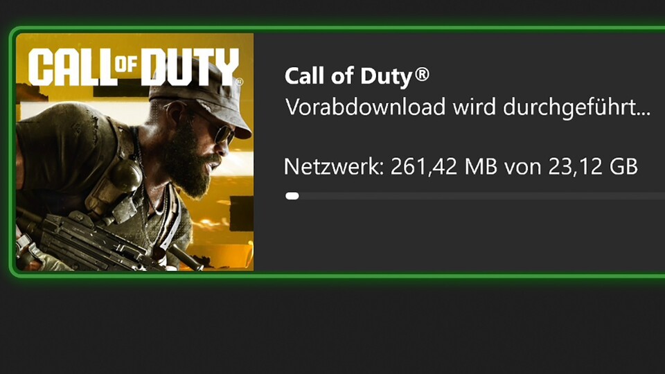 Die Downloadgröße des Updates ist überschaubar.
