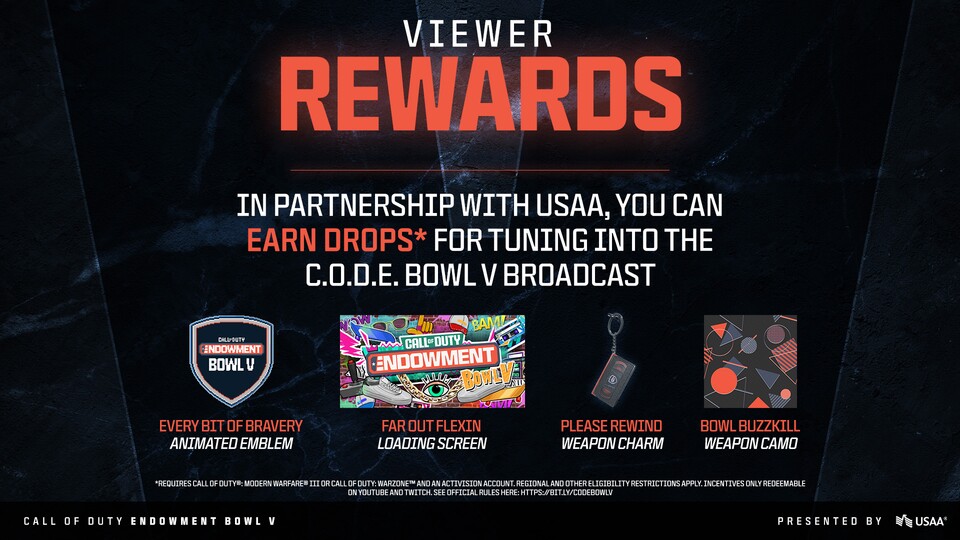 Diese YouTube- und Twitch-Drops gibt es beim C.O.D.E Bowl V.