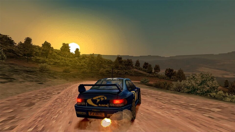 Ein Blick auf Colin McRae Rallye 2.0 im SwanStation-Emulator (Bild: reddit.comuserJodeth).