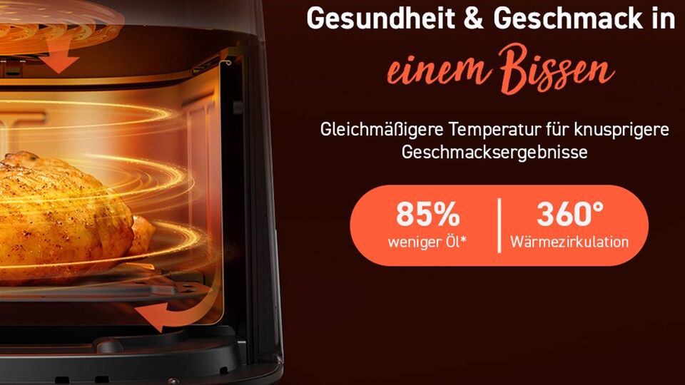 Viel weniger Öl im Essen UND eine bessere Konsistenz - eine Heißluftfritteuse macht Grillgemüse besser als euer Ofen!