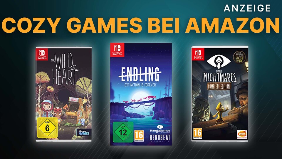 Wild at Heart, Endling: Extinction is Forever und Little Nightmares könnt ihr euch für die Nintendo Switch bei Amazon holen.