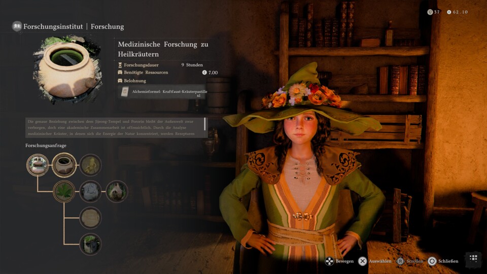 Da kann das Rezept erforscht werden.