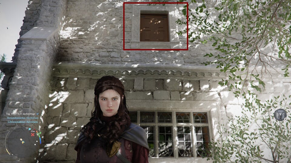 Das ist eines der Fenster, die sich anbieten. Nicht wundern: Ihr müsst hier nicht Damiane spielen. Wir waren nur mit ihr unterwegs, als wir den Screenshot für euch aufgezeichnet haben.