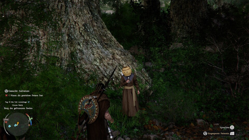 Ist der Punkt Orange, wartet sogar eine kleine Quest hinter der Begegnung – nicht einfach vorbeilaufen!