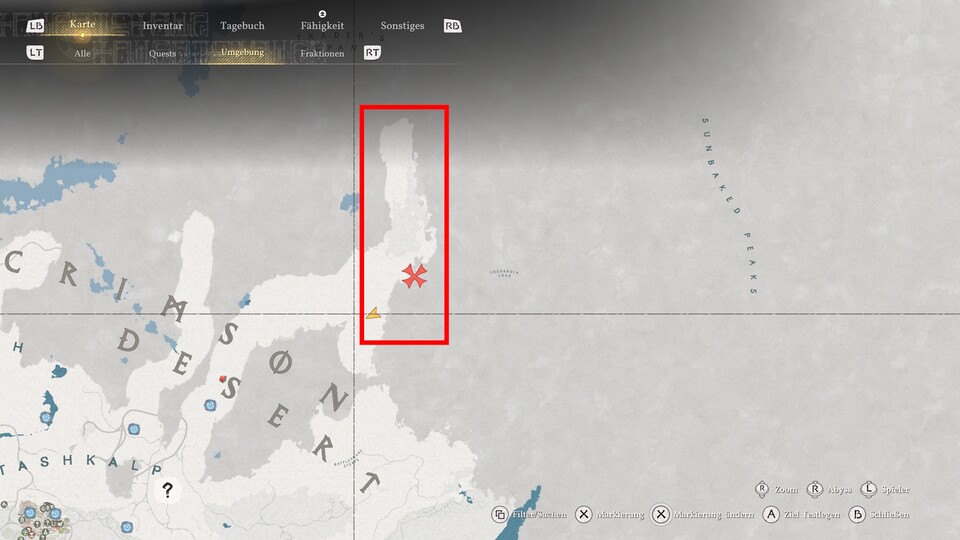 Hier geht es nur nach Norden weiter, aber nicht Richtung Osten.
