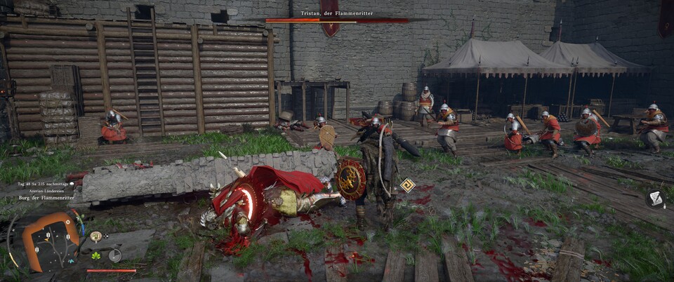 Manche Bosse könnt ihr mit Pfeilen einfach einschläfern und spart euch den aufreibenden Kampf.