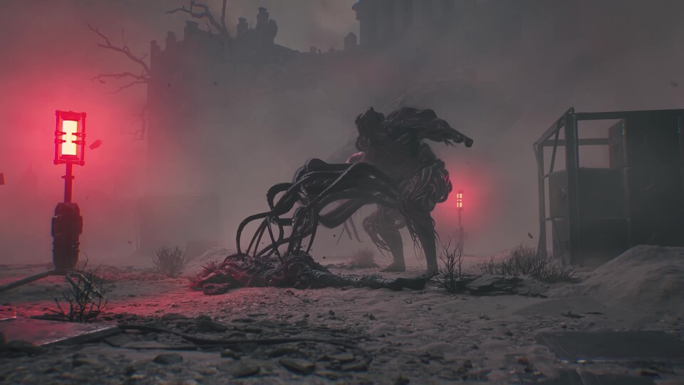 Kommen Monster in die Nähe von Leichen, beginnen sie zu verschmelzen und werden stärker.