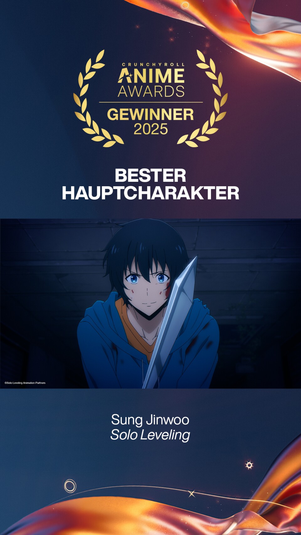 Sung Jin-Woo aus Solo Levleing hat sich seinen Platz als bester Hauptcharakter gesichert. (Bild: © Crunchyroll)
