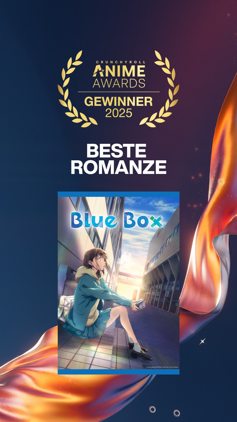 Blue Box überzeugt Zuschauer*innen als der beste Romanzen-Anime. (Bild: © Crunchyroll)
