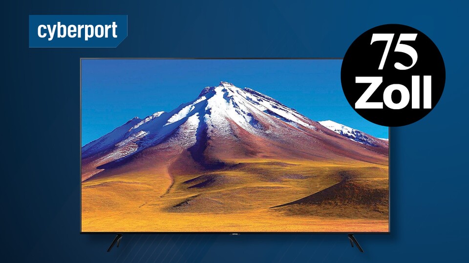 Bei Cyberport gibt es den 4K-Fernseher Samsung 6979 mit 75 Zoll gerade günstig im Angebot.