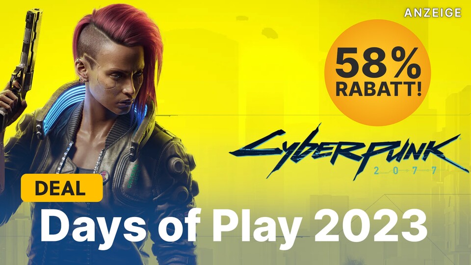 Die Days of Play bieten viele günstige Spiele für PS4 und PS5, darunter auch Cyberpunk 2077.