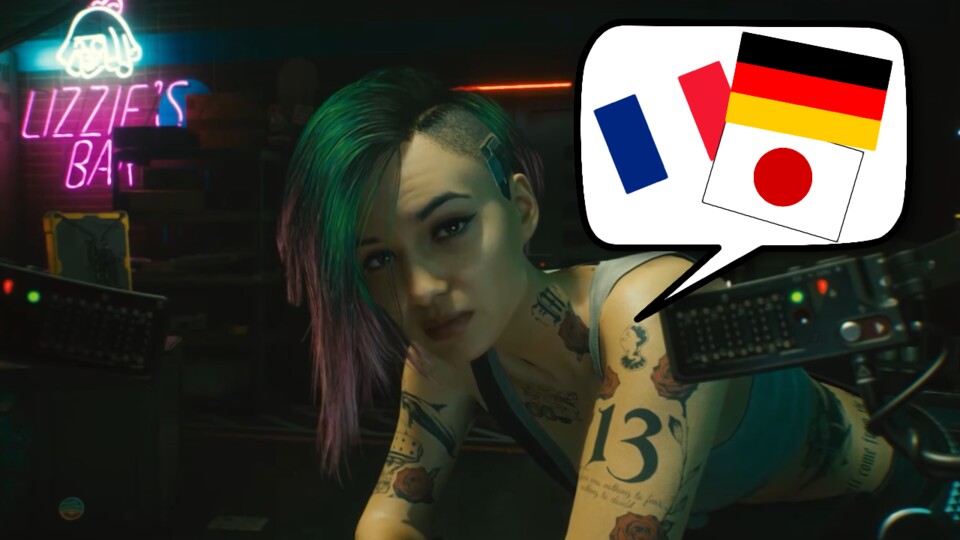 Die Gespräche in Cyberpunk 2077 laufen in 10 Sprachen lippensychron ab.