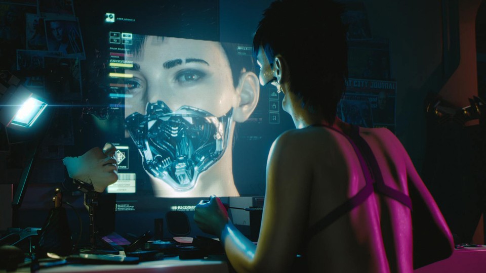 Cyberpunk 2077 hat einen detaillierten Charakter-Editor.