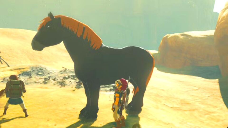 Das Riesenpferd in Zelda Breath of the Wild heißt nicht umsonst so.
