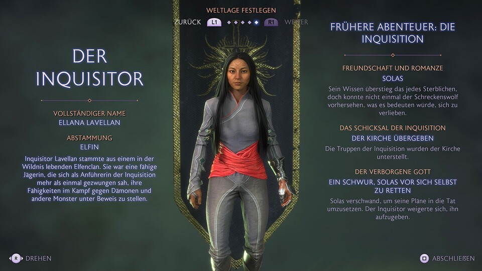 Euren Inquisitor oder eure Inquisitorin könnt ihr komplett nachbauen oder eines der Presets nutzen.