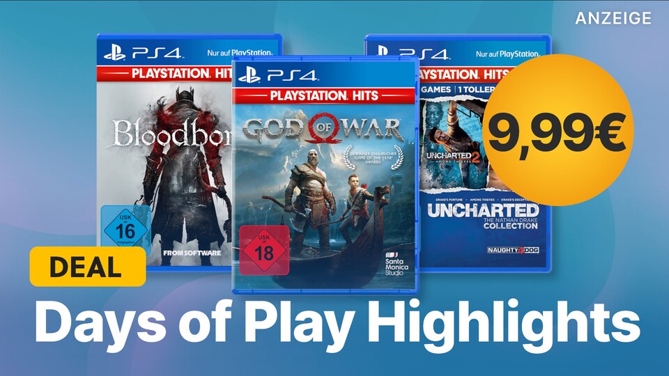 Im Days of Play Sale bei MediaMarkt könnt ihr euch große PS4-Klassiker zum Schnäppchenpreis sichern.