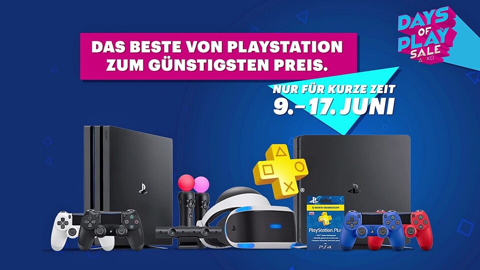 Days of Play - Die Rabattaktion umfasst PS4-, Bundles, -Spiele, -Zubehör und mehr.