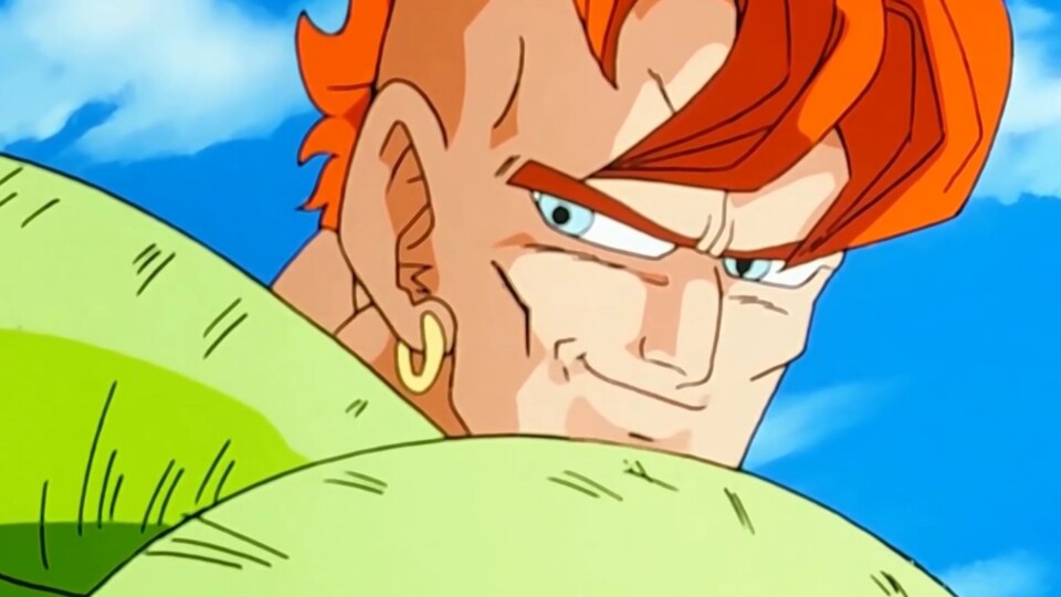 C16 war der Grund für Son Gohans Verwandlung in den Super-Saiyajin. (© Akira Toriyama, Shueisha Toei Animation)
