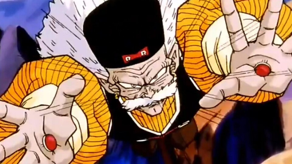 Dr. Gero möchte sich an Son Goku für die Vernichtung seiner Cyborgs in der Red Ribbon Armee rächen. (© Akira Toriyama Toei Animation)