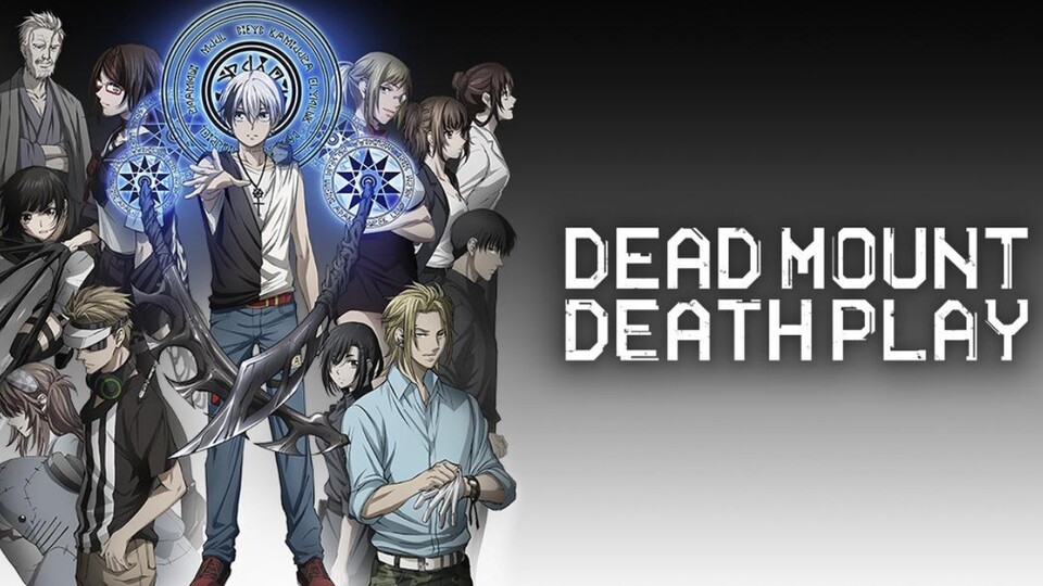 Der ganze Cast von Death Mount Death Play. © Crunchyroll