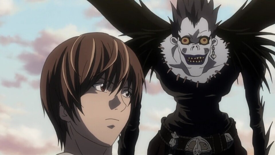 Protagonist Light hat stets den Todesgott Ryuk an seiner Seite.