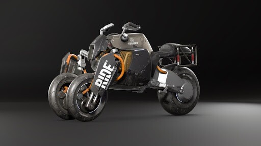 Der Threewheeler vom Typ “Ride” trägt das Logo der Serie “Ride with Norman Reedus”.