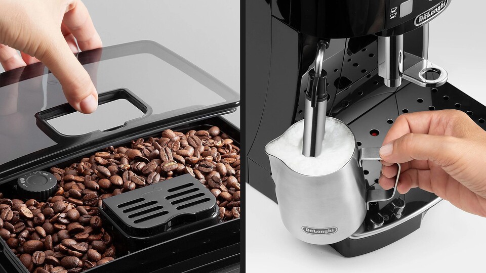 Sogar eine Düse zum Milchaufschäumen hat die Magnifica S – perfekt für eure Kaffeekreationen!